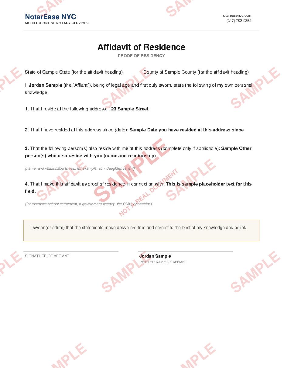 Sample document page