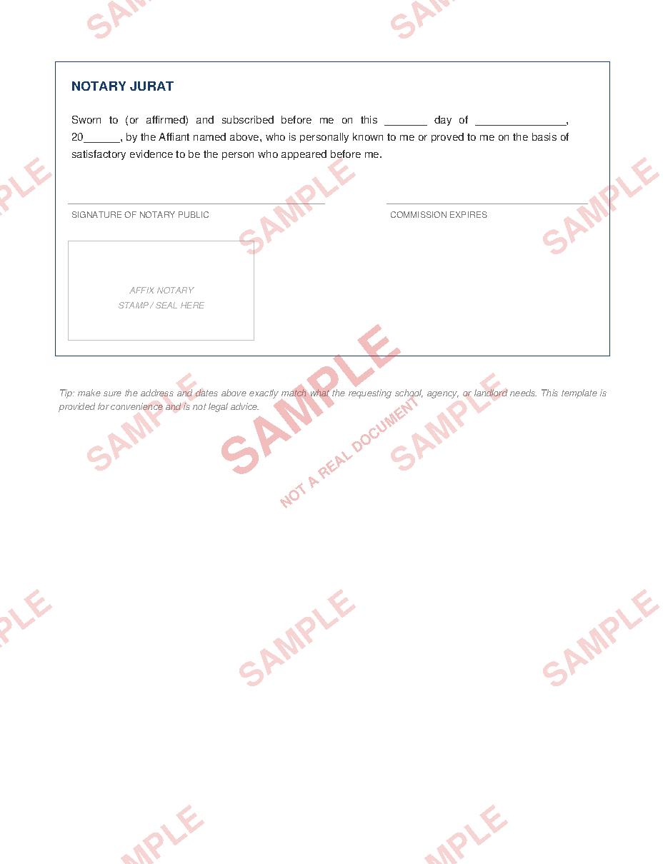 Sample document page