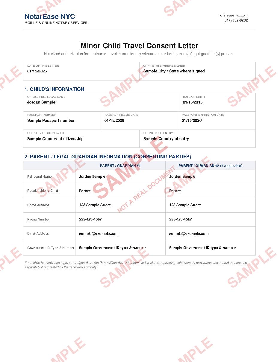 Sample document page