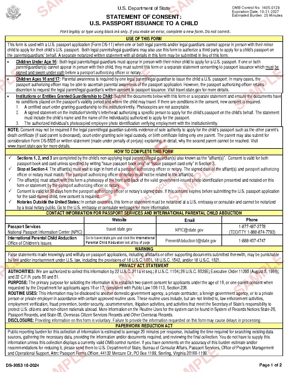 Sample document page