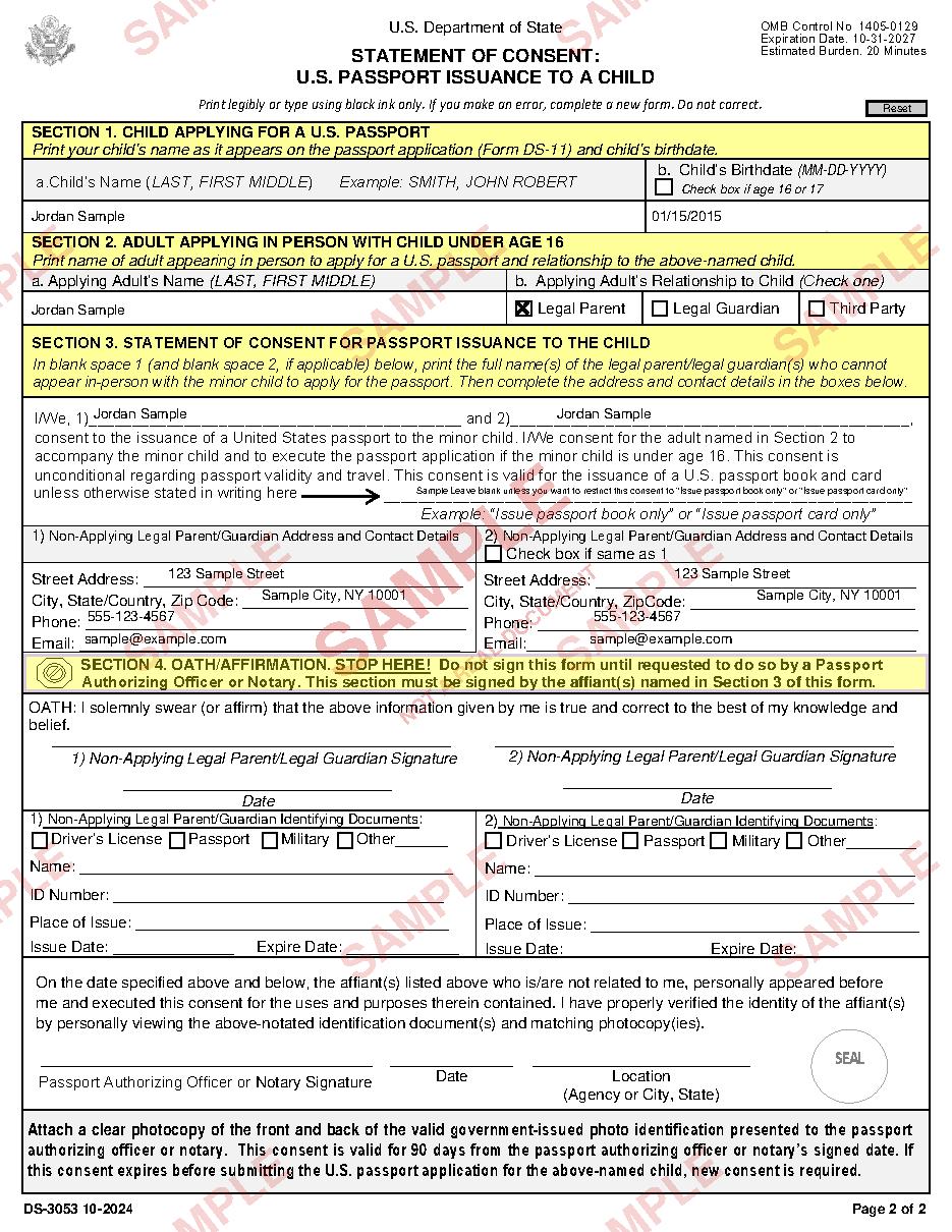 Sample document page