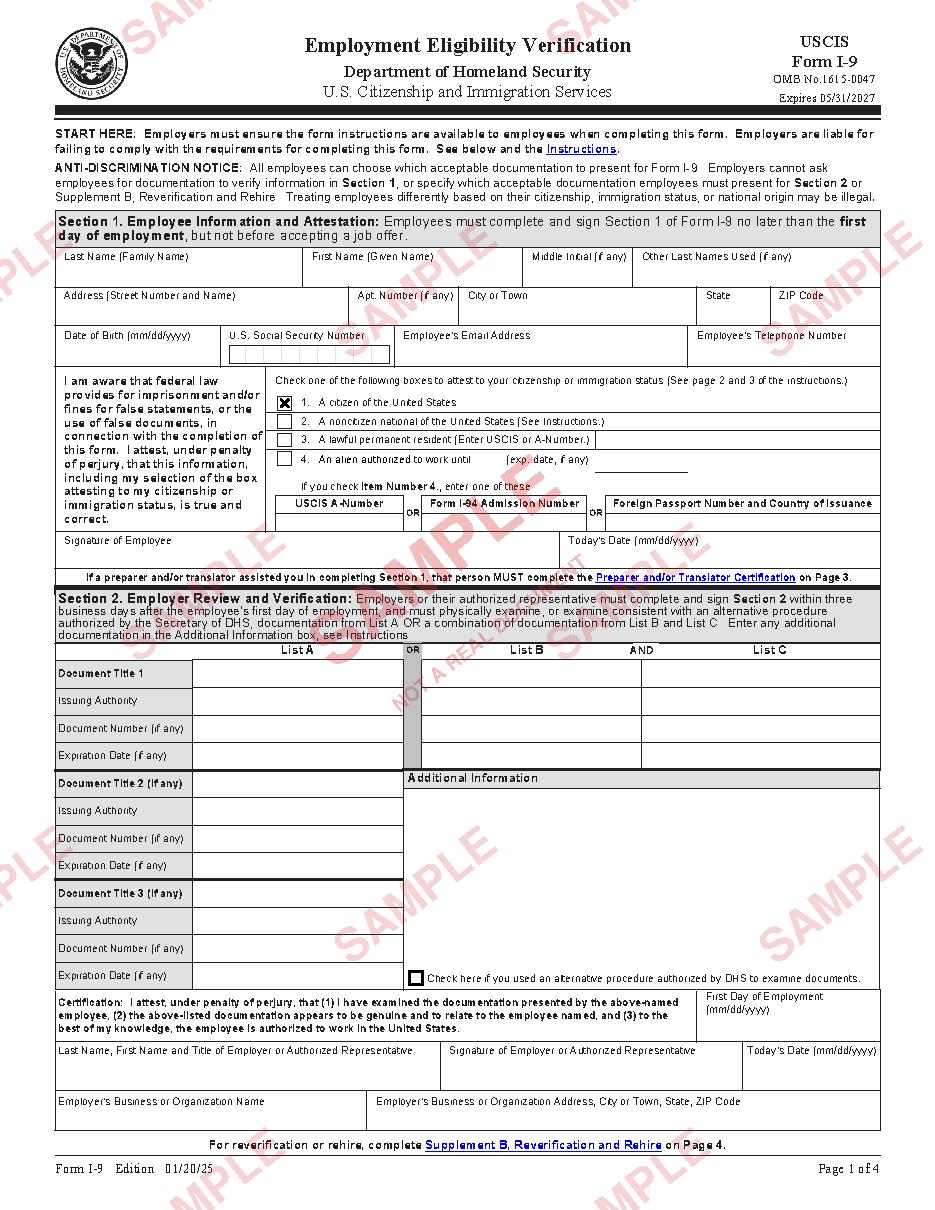 Sample document page