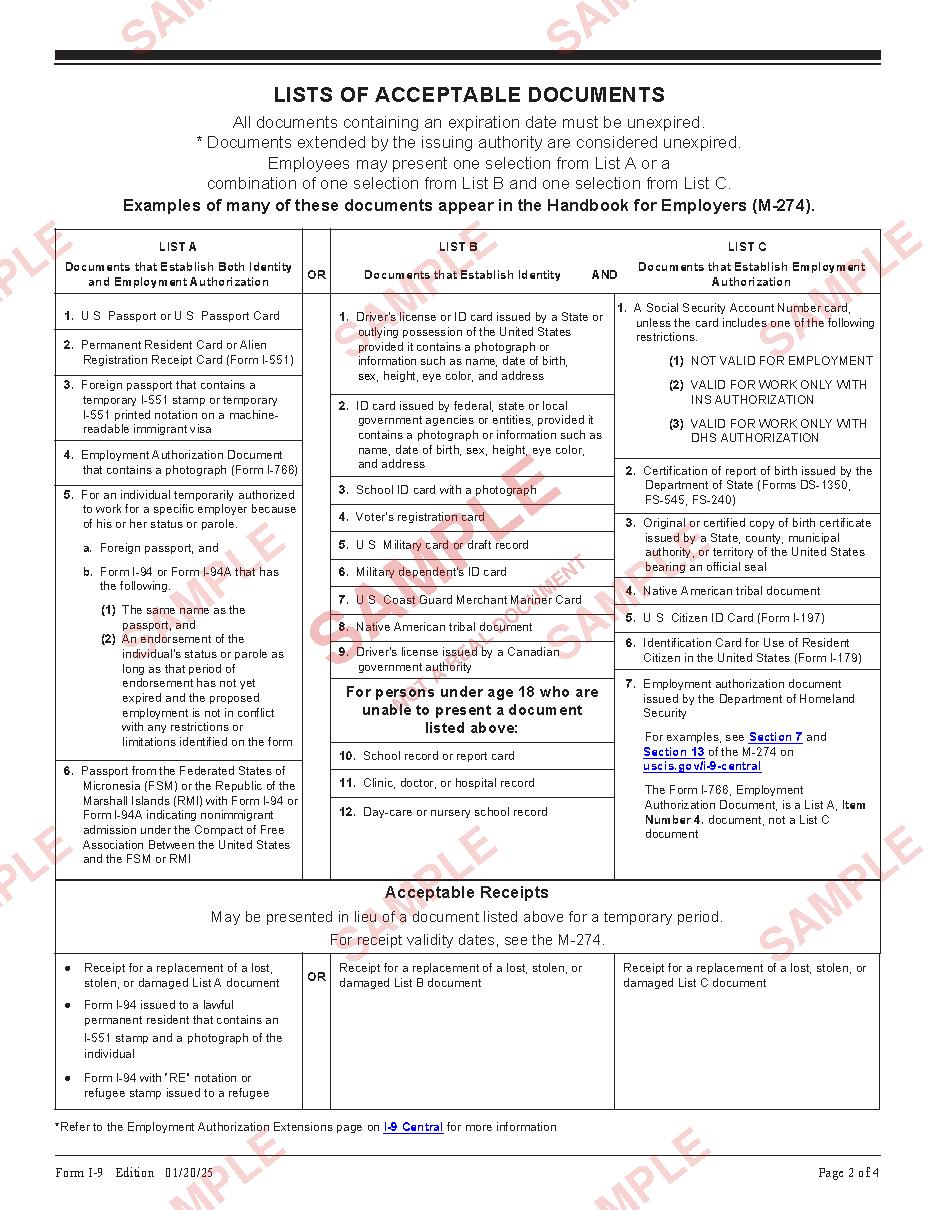 Sample document page