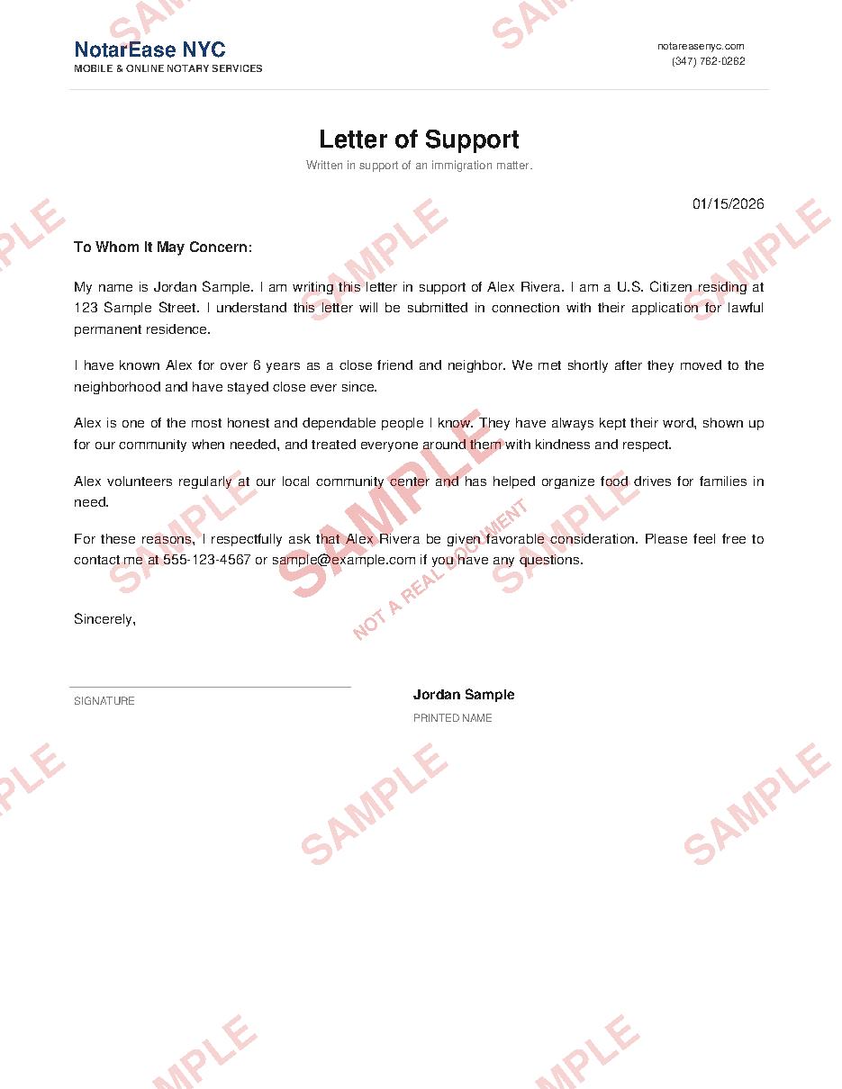 Sample document page