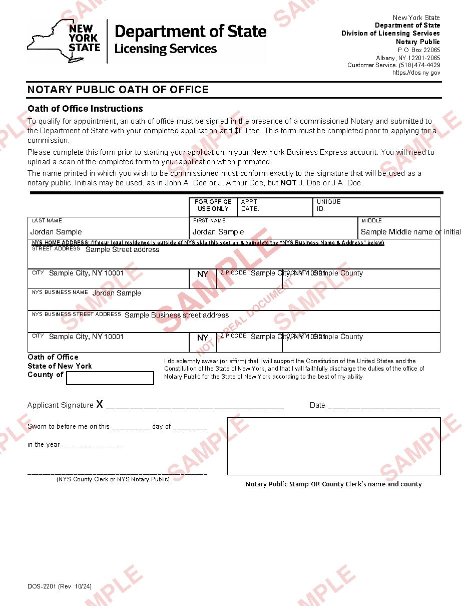 Sample document page