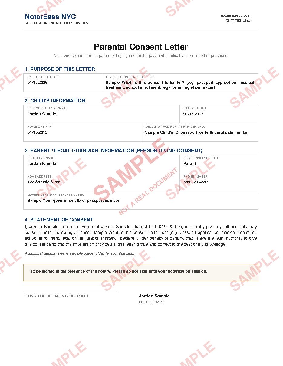 Sample document page