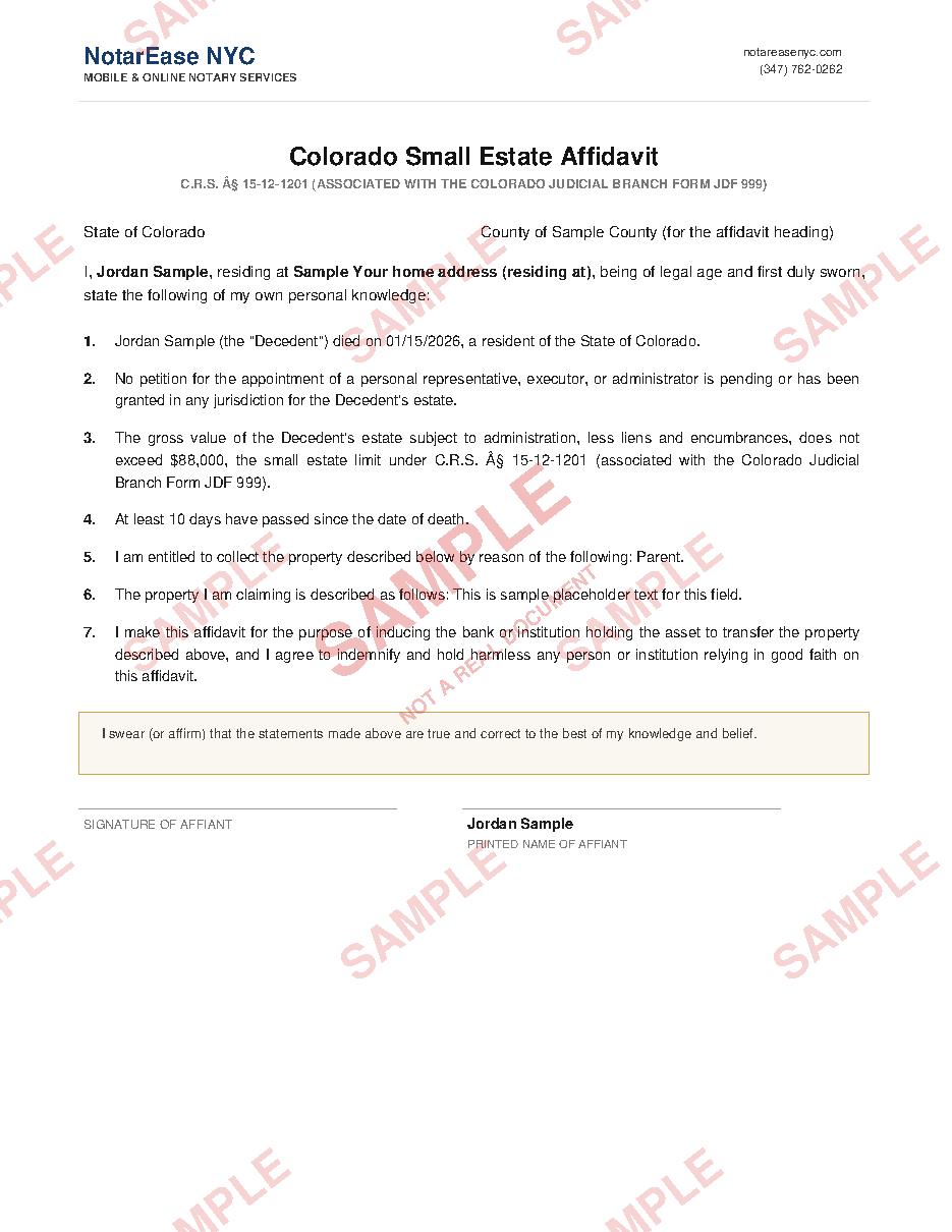 Sample document page