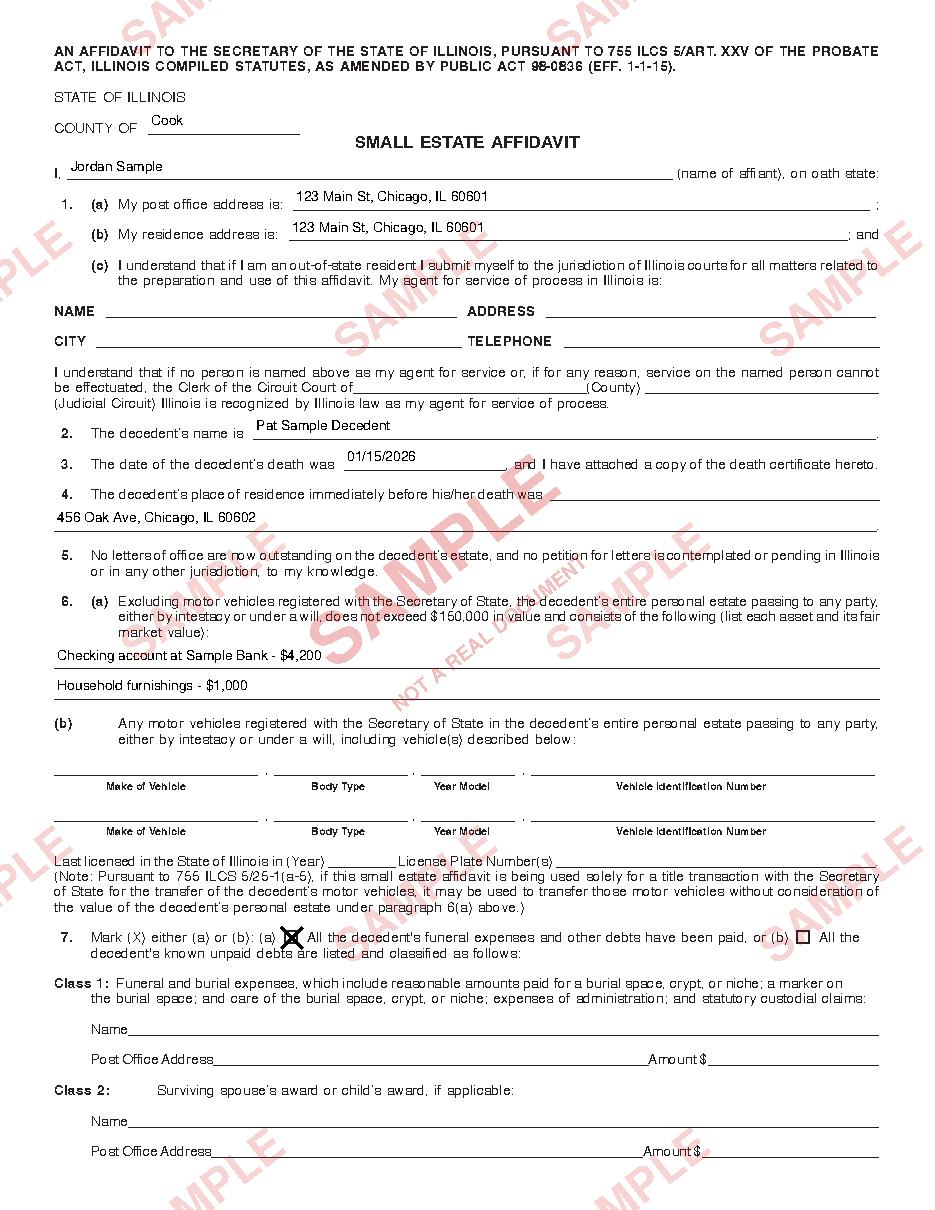 Sample document page