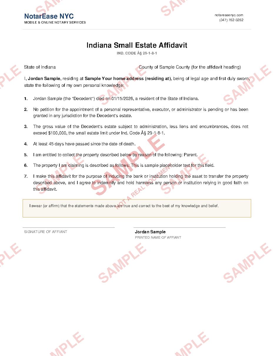 Sample document page