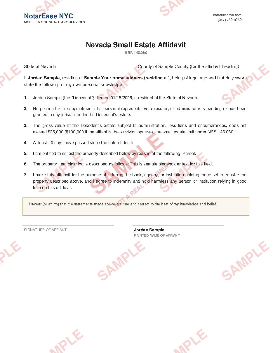 Sample document page