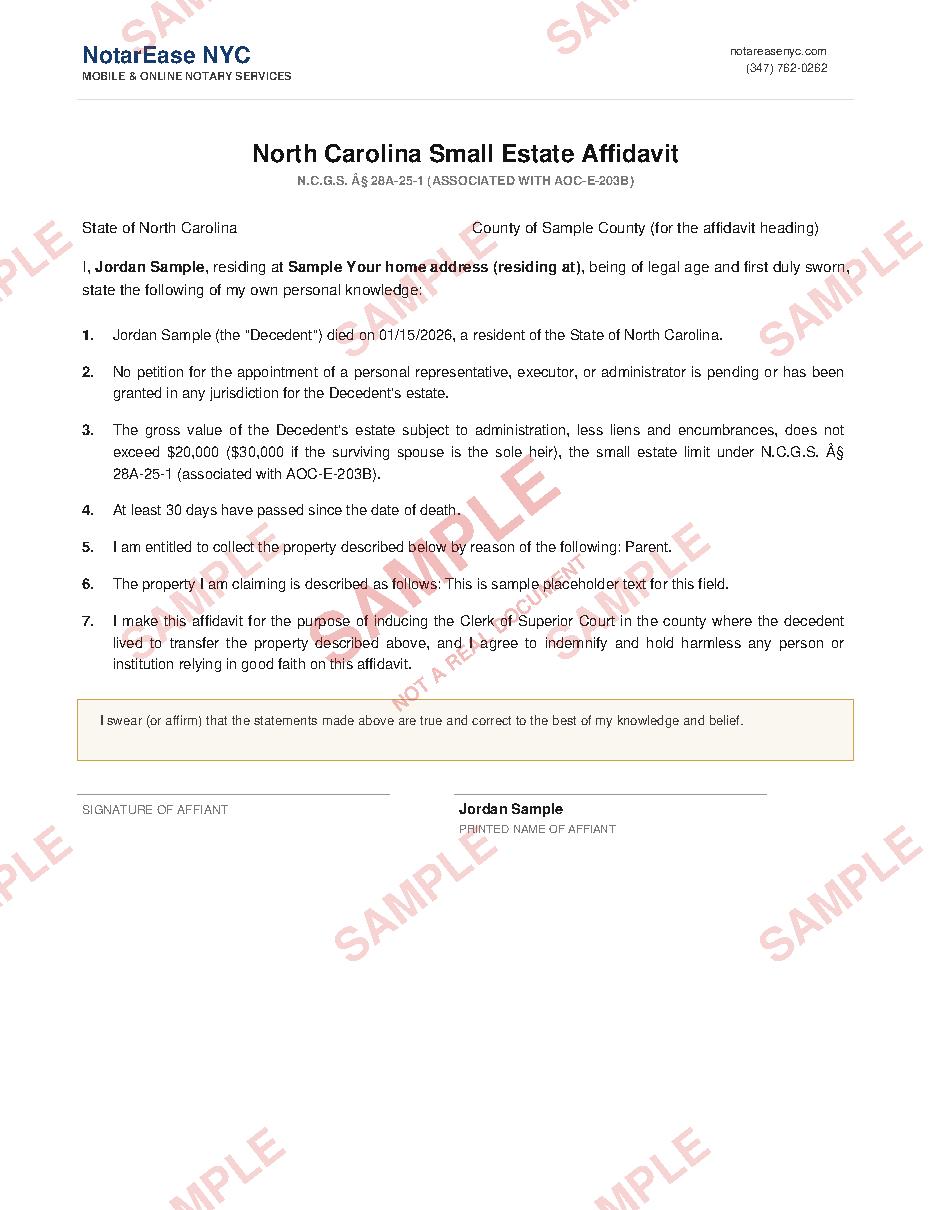Sample document page