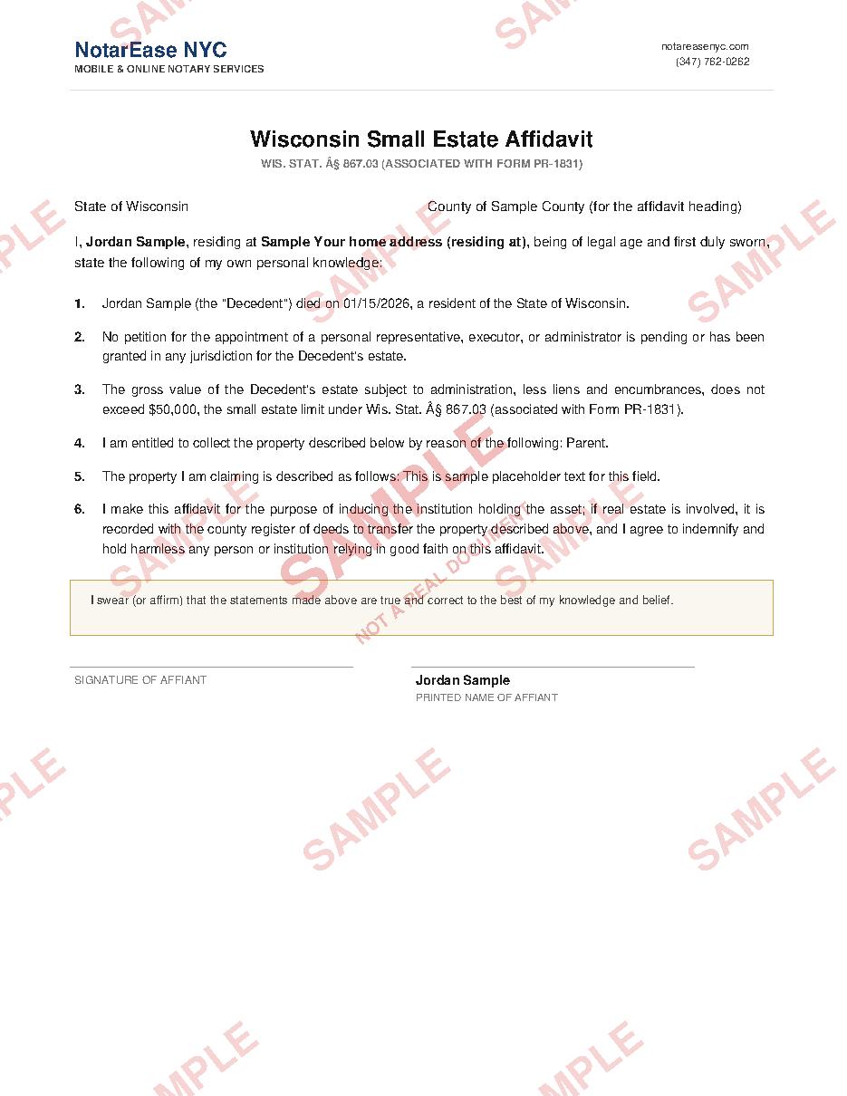 Sample document page